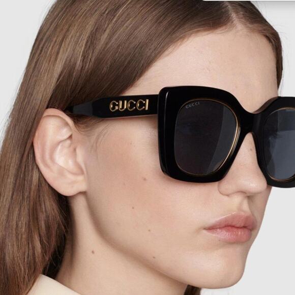 Gucci Oversized Square Frame Logo GG1151S Sunglasses (GGXX108) *NEW* - Picture 3 of 5